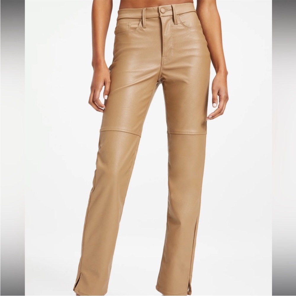 Good American Good Boy Faux Leather Pants - Picture 2 of 16